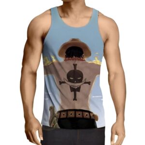 Débardeur homme One Piece Ace impression digitale 3D