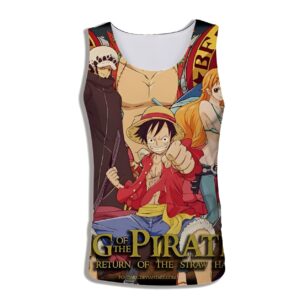 Débardeur One Piece Luffy Roi des Pirates design dynamique