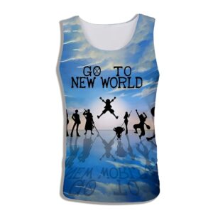 Débardeur One Piece équipage Mugiwara Nouveau Monde polyester