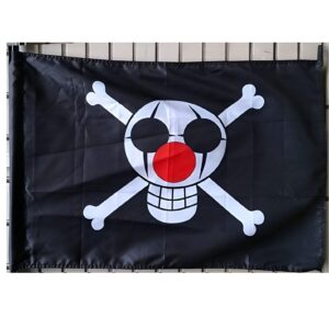 Drapeau Baggy le Clown One Piece coton polyester 65 x 90 cm impression vives couleurs