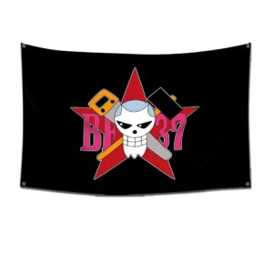 Drapeau One Piece Franky outils charpentier