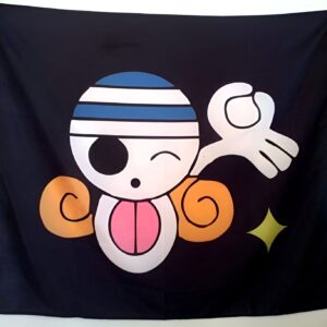 Drapeau pirate Nami avec Jolly Roger de la navigatrice astucieuse du Grand Line