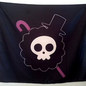Drapeau Brook Soul King crâne haut-de-forme canne musician