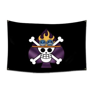 Drapeau Pirate Portgas D. Ace, frère Luffy, 60x90 cm