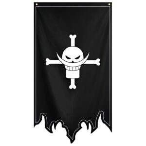 Drapeau Barbe Blanche Edward Newgate emblème pirate coton polyester