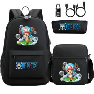 Ensemble sac à dos trousse Chopper polyester One Piece