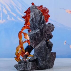 Figurine Ace en action avec poings ardents PVC détaillée