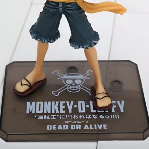 Figurine Action Luffy 16 cm Nouveau Monde avec détails soignés, Roi des Pirates