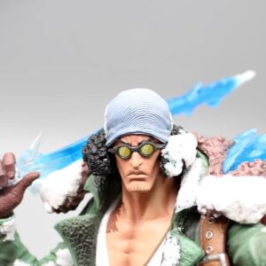 Figurine Aokiji Kuzan, Amiral Glace, avec effets glaciaux du Hie Hie no Mi