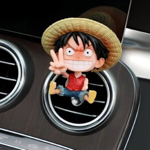 Figurine Monkey D Luffy 8 cm en plastique pour aération de voiture One Piece