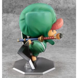 Figurine Chopper 10cm shuriken, pose dynamique action, médecin Mugiwara