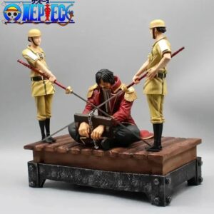 Gol D Roger Roi des Pirates figurine scène exécution