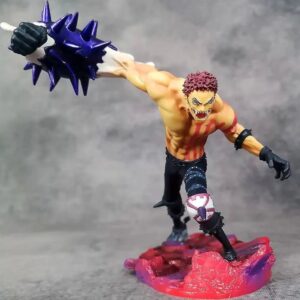 Figurine Katakuri 15 cm en pose d'action dynamique, détails soignés du costume et des cicatrices, fidèle au manga One Piece