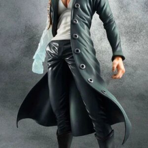 Figurine Kuzan Aokiji ancien Amiral - détails du costume blanc et base solide