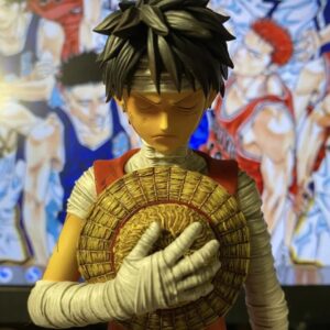 Figurine Luffy blessé 28cm bandages chapeau paille One Piece