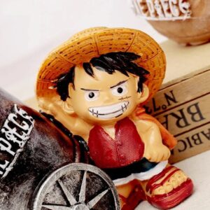 Figurine Luffy Canon One Piece avec socle décoration bureau