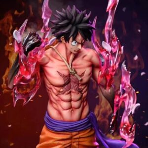 Figurine Monkey D. Luffy Gear 2 posture dynamique muscles 16 cm One Piece