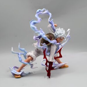 Figurine Luffy Gear 5 Nika 19 cm PVC pose combative One Piece