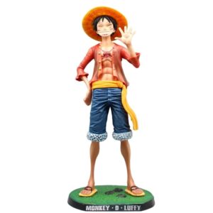Figurine Luffy 42cm avec salut emblématique du Capitaine des Pirates au Chapeau de Paille