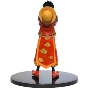 Figurine Monkey D. Luffy en tenue samurai Wano, 17 cm, bras croisés, finitions détaillées