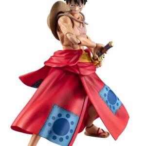 Figurine Monkey D. Luffy en style Wano avec épée