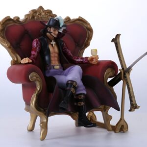 Statue Mihawk PVC 23 cm trône épée Yoru One Piece