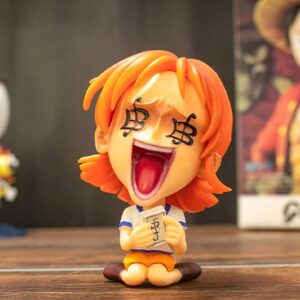 Figurine Nami chibi navigatrice des Mugiwara coiffure orange