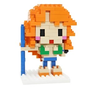 Figurine NanoBlock Nami cartographe navigatrice cheveux orange Mugiwara