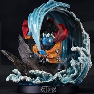 Figurine Jinbe résine 30 cm, homme-poisson Paladin des Mers, costume traditionnel kimono