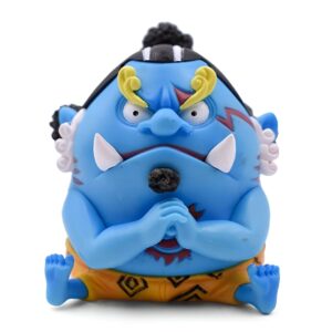 Figurine POP Jinbe, Paladin des Mers, vêtu de kimono traditionnel bleu, expression déterminée, format collectible standard