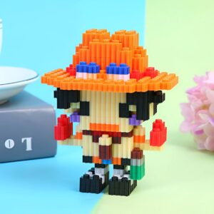 Figurine Portgas D Ace à construire en briques One Piece pour fans