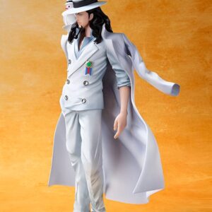 Figurine Rob Lucci 16cm agent CP9 costume blanc détails