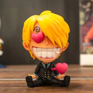 Figurine Sanji style chibi cuisinier des Mugiwara costume sombre