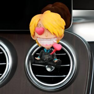 Figurine Sanji Vinsmoke 8 cm cuisinier Mugiwara pour aération voiture One Piece
