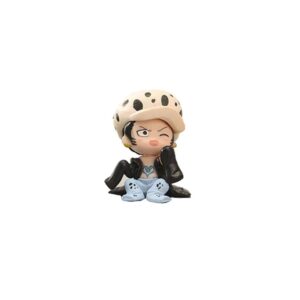 Figurine kawaii miniature de Trafalgar Law avec style manga, 5 cm en PVC peint