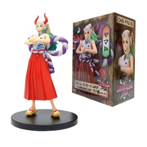 Figurine Yamato DXF Manga représentant l'héritière de Wano en posture dynamique avec cornes distinctives