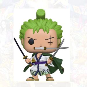 Figurine Roronoa Zoro arc Wano PVC 15 cm épéiste sabres