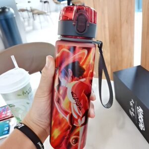 Gourde Portgas D Ace One Piece en verre borosilicaté 550 ml