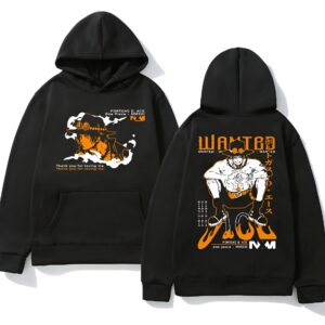 Sweat capuche One Piece avec portrait Wanted de Portgas D. Ace en polyester