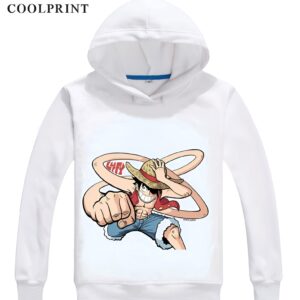 Hoodie polyester Luffy Gomu Gomu extension elastique capitaine Mugiwara One Piece
