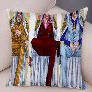 Housse coussin One Piece Marine style kawaii polyester 45x45 cm