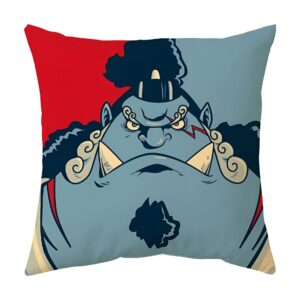 Housse coussin Jinbe chevalier des mers One Piece décoration