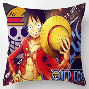 Housse coussin Luffy Chapeau de Paille One Piece 45x45 cm