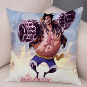 Housse coussin One Piece Luffy Gear Fourth Boundman polyester 45x45