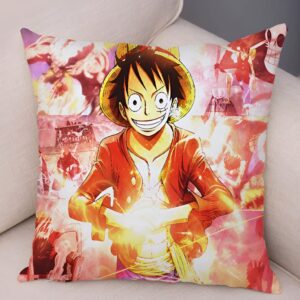 Housse coussin Luffy avis de recherche wanted Mugiwara One Piece polyester 45x45