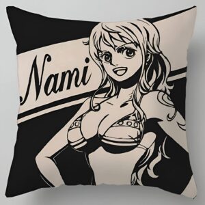 Housse coussin Nami 45 cm polyester style One Piece déco