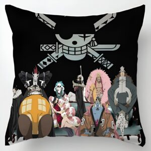 Housse coussin équipage Mugiwara Chapeau de Paille One Piece 45x45 cm
