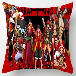 Housse coussin équipage Mugiwara One Piece décoration intérieure
