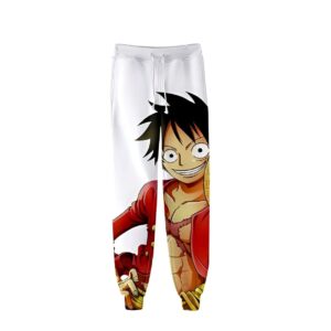 Jogging Luffy Roi des Pirates impression digitale polyester noir