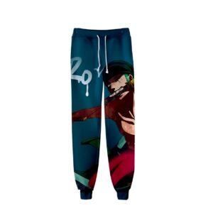 Pantalon jogging One Piece au design de Roronoa Zoro, l'épéiste légendaire des Pirates au Chapeau de Paille
